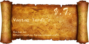 Vastag Teréz névjegykártya